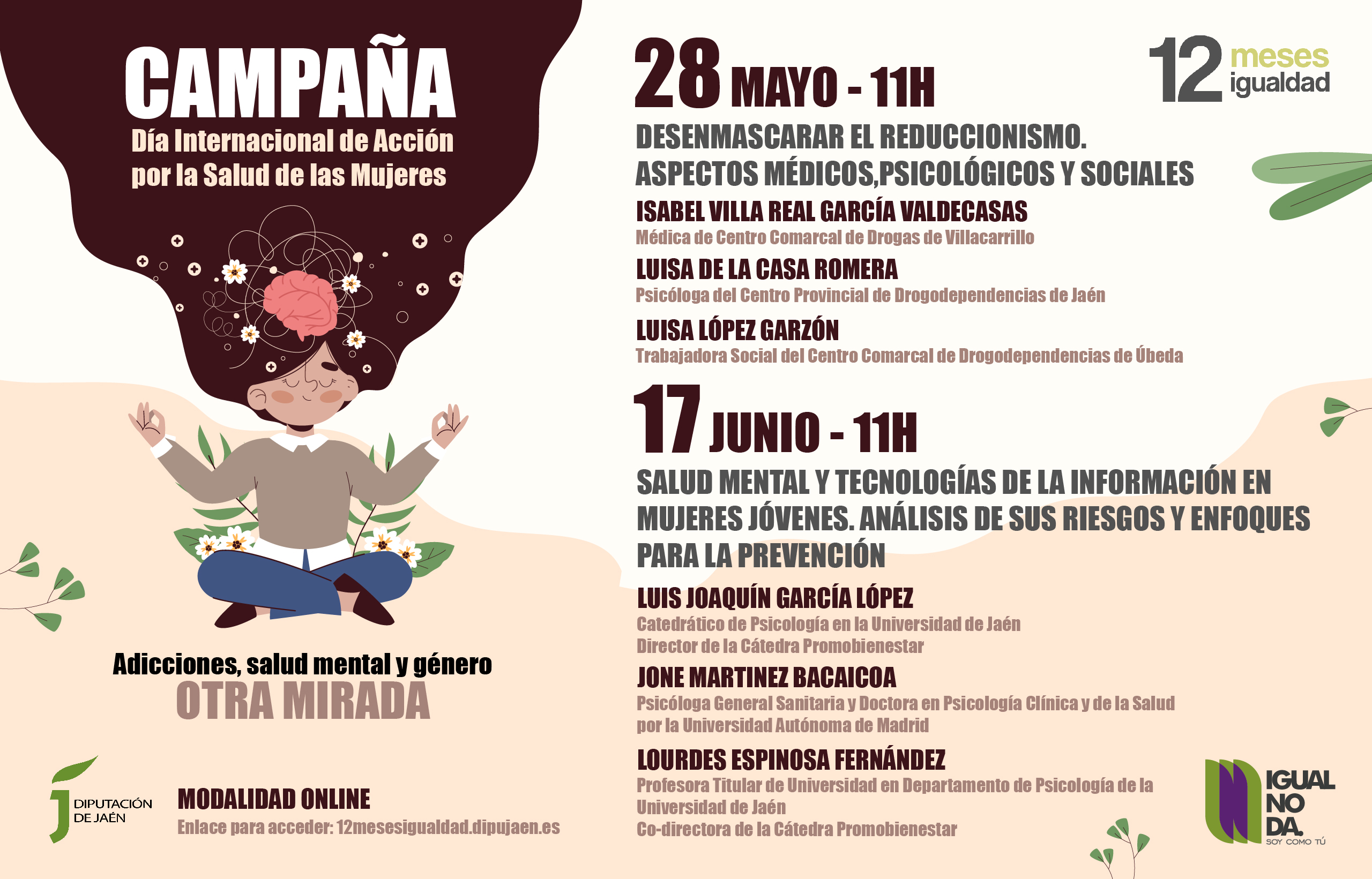 Diputación de Jaén - 12 meses igualdad Programa 28 mayo