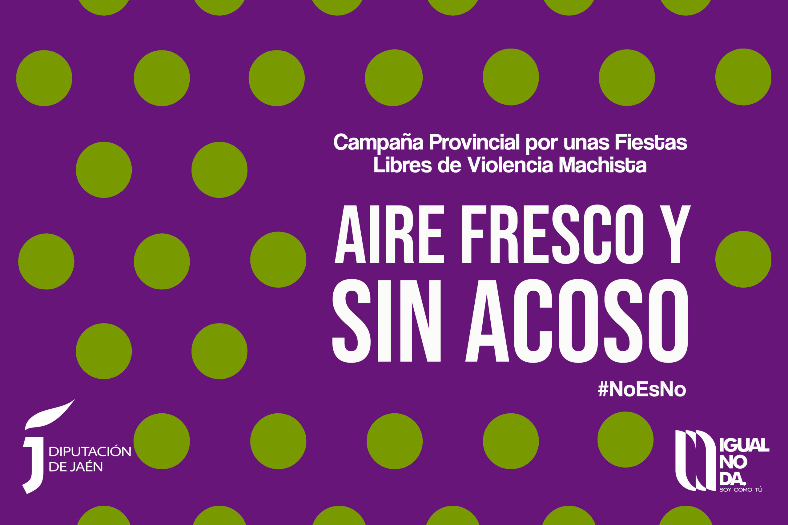 CARTEL CAMPAÑA PROVINCIAL, AIRE FRESCO Y SIN ACOSO